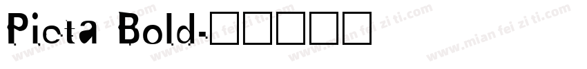 Pieta Bold字体转换
